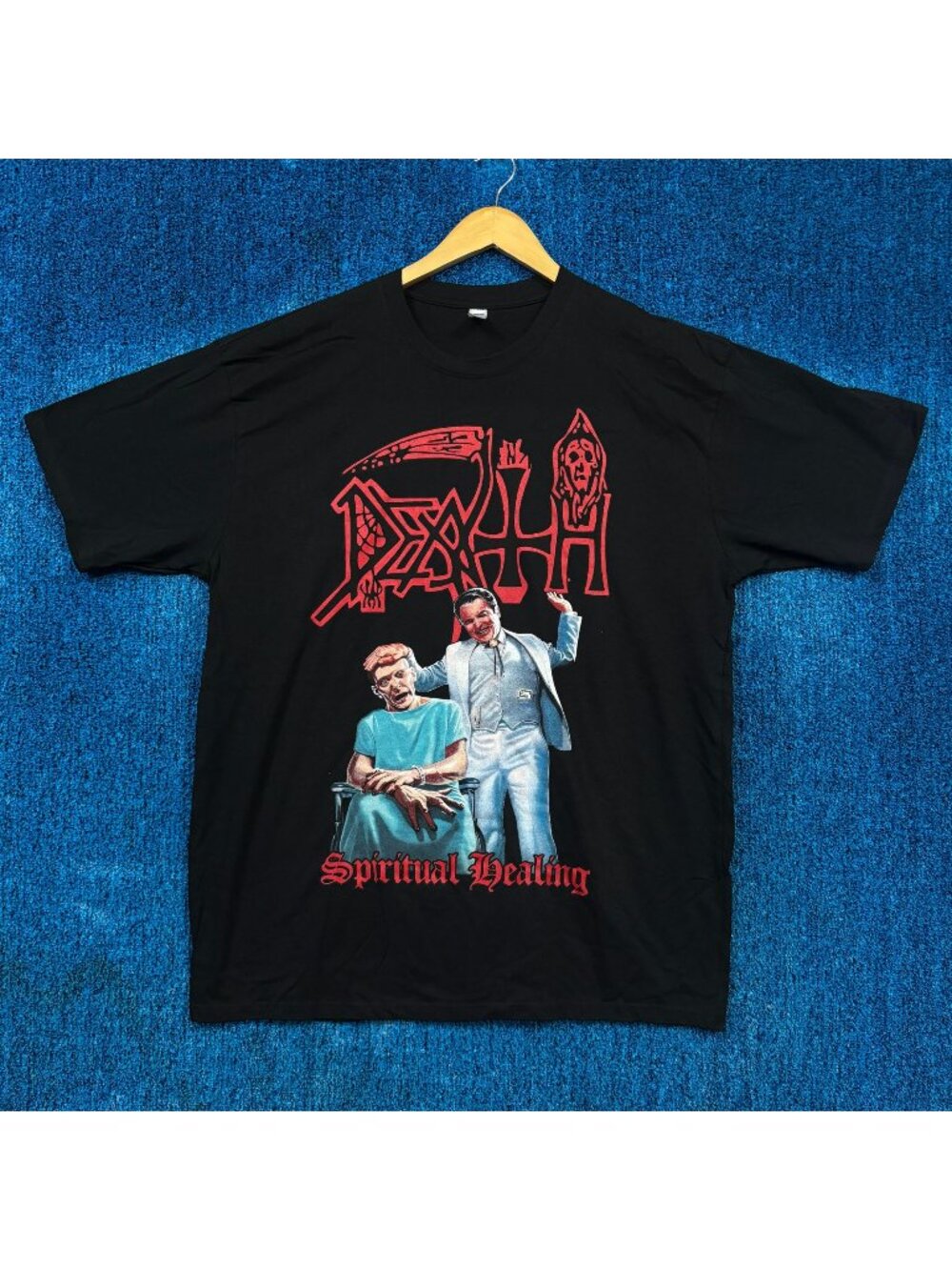 Death Spiritual Healing Album Cover Art Death Metal Tee XL